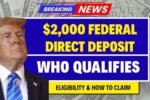$2,000 Federal Direct Deposit